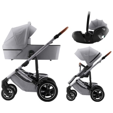 Set kočárek Smile 5Z + hluboká korba + autosedačka Baby-Safe PRO, Frost Grey