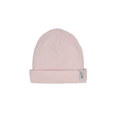 LODGER Beanie Seersucker Tan 0 - 6 měsíců