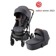 BRITAX Set kočárek Smile 5Z + hluboká korba, Midnight Grey