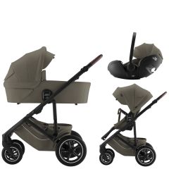 Set kočárek Smile 5Z + hluboká korba + autosedačka Baby-Safe Pro Lux, Urban Olive