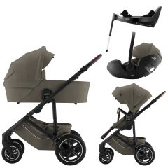 Set kočárek Smile 5Z + hluboká korba + autosedačka Baby-Safe PRO + Vario Base 5Z Lux, Urban Olive