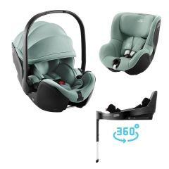 Autosedačka set Baby-Safe Pro + Vario Base 5Z + autosedačka Dualfix 5z, Jade Green