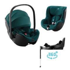 BRITAX Autosedačka set Baby-Safe Pro + Vario Base 5Z + autosedačka Dualfix 5z, Atlantic Green