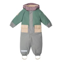 LEOKID Zimní kombinéza Color Block Green Shade vel. 12 - 18 měsíců (vel. 80)